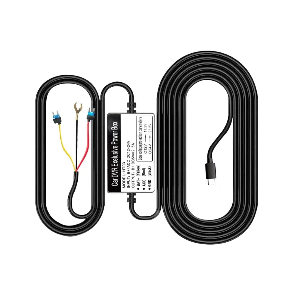 AZDOME HT03 Hardwire Kit: Kesintisiz Park Modu için Type‑C Kablolama Çözümü