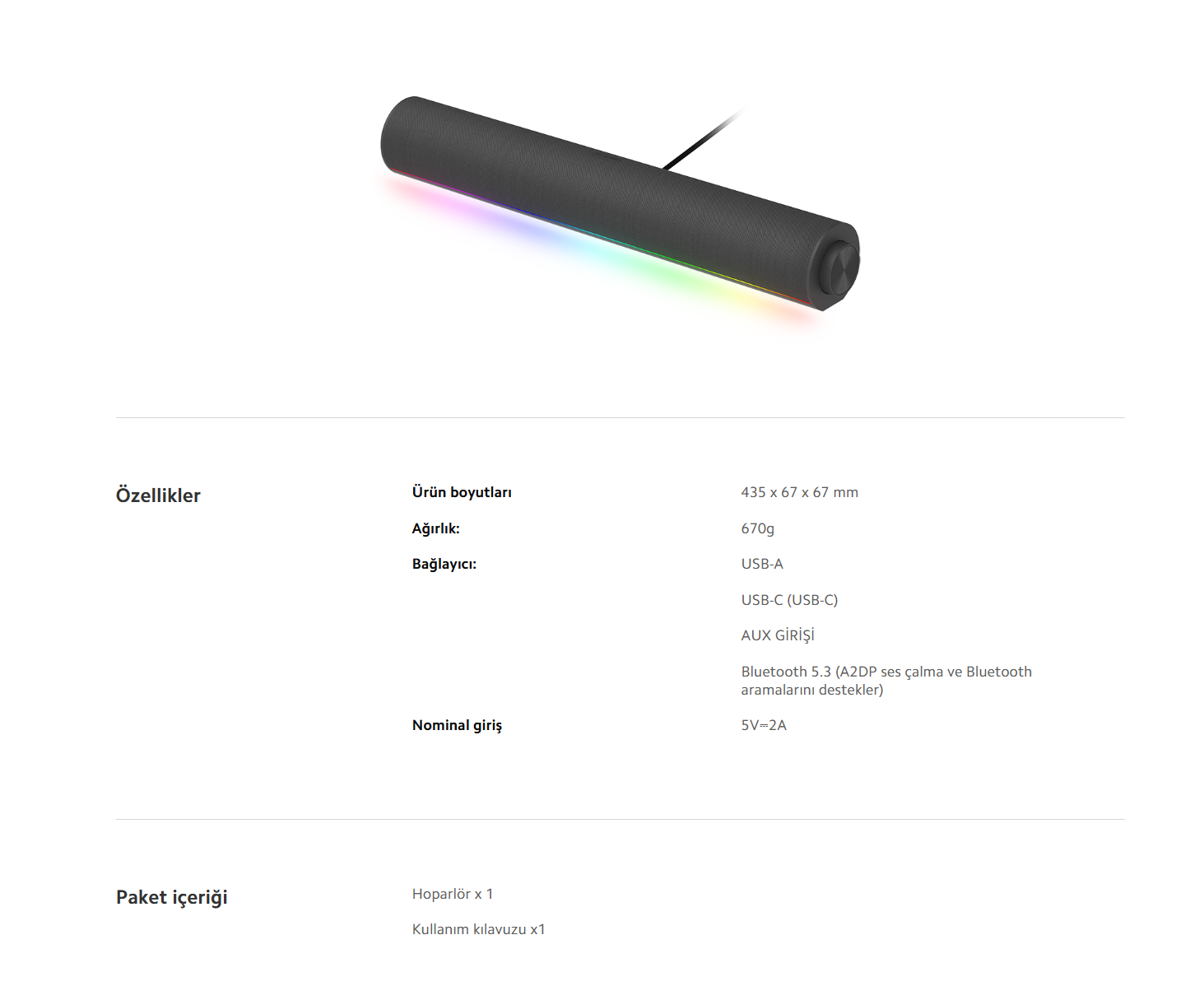 Xiaomi Masaüstü Hoparlörü 25W | Bluetooth 5.3 Masaüstü Hoparlör – ekinside