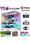 Xaser Sword X60 Ryzen 7 5700X 32GB Ram 1tb M.2 Nvme SSD 8gb RTX5060 Sıvı Soğutmalı Oyuncu Bilgisayarı