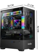 Xaser XSR364 i7-4790 oyuncu bilgisayarı, 16 GB RAM, 512 GB SSD, RX580 ekran kartı ve 24" 100 Hz curved ekranıyla oyun ve üretkenlik için ideal bir çözüm sunuyor.