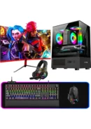 Turbox DRX6885, Ryzen 7 5700X işlemci, 32 GB RAM, 1 TB SSD ve RTX 3050 ekran kartıyla güçlü performans sunar. 27” 165 Hz curved monitörüyle sürükleyici oyun deneyimi sağlar.