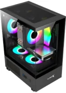 Turbox DRX6885, Ryzen 7 5700X işlemci, 32 GB RAM, 1 TB SSD ve RTX 3050 ekran kartıyla güçlü performans sunar. 27” 165 Hz curved monitörüyle sürükleyici oyun deneyimi sağlar.