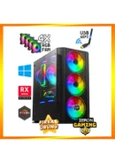Zeiron Ironhide X25, Ryzen 5 3600 işlemci, 16 GB RAM, 512 GB SSD ve RX580 ekran kartı ile performansı uygun fiyatla sunar. FreeDOS ile istediğiniz işletim sistemini seçebilirsiniz.