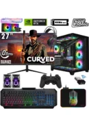 Xaser Sword X52, Ryzen 7 5700X işlemci, 32GB RAM, 1TB NVMe SSD ve RTX 5060 ekran kartı ile güçlü performans sunar. 27″ 180Hz curved monitör ve sıvı soğutmalı RGB kasa ile oyun deneyiminizi üst seviyeye taşır.