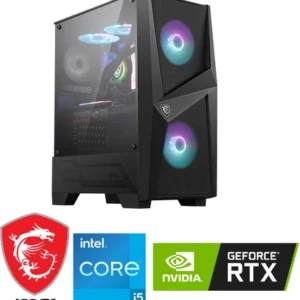 MSI Gaming PC, 14. Nesil i5-14400F işlemci, 16 GB DDR5 RAM, RTX 4060 ekran kartı ve 1 TB SSD depolama ile yüksek performans sunuyor. Windows 11 Pro işletim sistemiyle hem oyunlarda hem de profesyonel kullanımda üstün deneyim yaşayın.