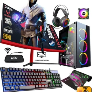 Zeiron AMX60 AMD Ryzen 5 3600 16GB 1TB + 240GB SSD RX550 4GB 23.8" Curved Masaüstü Oyuncu Bilgisayarı