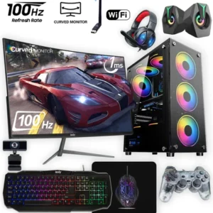 İzoly K303 Intel Core i7-860 16GB RAM 256GB SSD - 4 GB GT740 Ekran Kartlı 24" Kavisli Ekran Masaüstü Oyuncu Bilgisayarı