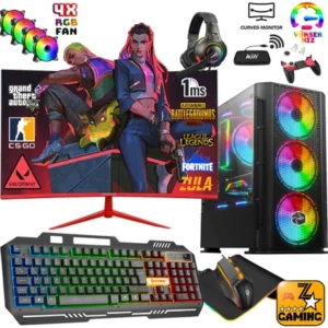 Zeiron FX60 Intel Core i5 3470 16GB Ram 256GB SSD + 1TB HDD 4GB RX550 24" Masaüstü Oyuncu Bilgisayarı