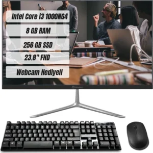 Hometech Intel Core I3 1000NG4 8 GB 256 GB 23.8″ İnç Ekran Premium Ofis Bilgisayarı