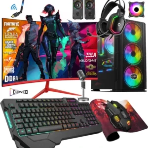 Zeiron Prime X90 Ryzen 5 5500 32GB 1tb M.2 SSD RTX3050 23.8" Curved Ekran 165Hz Masaüstü Oyuncu Bilgisayarı