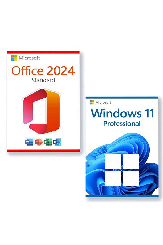 Windows 11 Pro + Office 2024 Lisans paketi, hem işletim sistemi hem ofis yazılımlarını tek pakette sunar. Orijinal dijital lisans, kalıcı kullanım garantisiyle gelir.
